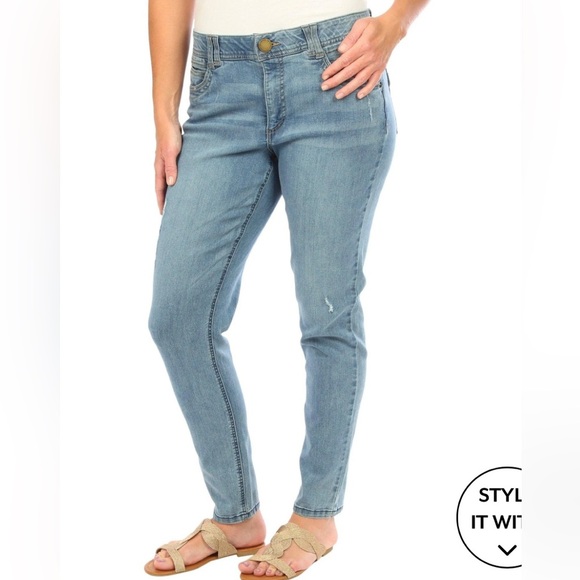 Democracy Womens Ab-Tech Elastic Waist Skinny Jeans size 10 - Picture 1 of 6